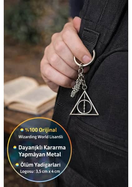 Lisanslı Harry Potter Deathly Hallows Anahtarlık