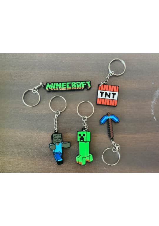 Minecraft Pixel Anahtarlık Seti